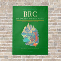 Thumbnail for San Carlos de Bariloche Airport BRC - Canvas No Frame - Green
