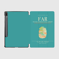 Thumbnail for Hector International Airport (FAR) design on turquoise samsung tablet tablet case
