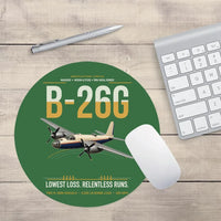 Thumbnail for B-26G Marauder design on green round mouse pad