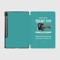 Thumbnail for TRENT 500 design on turquoise samsung tablet tablet case