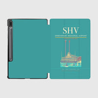Thumbnail for Shreveport Regional Airport (SHV) design on turquoise samsung tablet tablet case