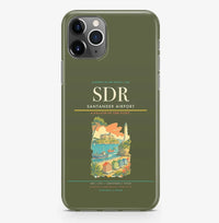 Thumbnail for Santander Airport (SDR) design on green army iPhone 16 Pro MagSafe case