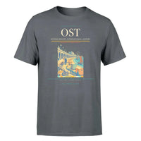 Thumbnail for Ostend-Bruges International Airport (OST) T-Shirt single-side front print in Gray | ostend-bruges-international-airport-ost-double-side-t-shirt