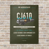 Thumbnail for CJ610 vertical canvas print - no frame - green army background