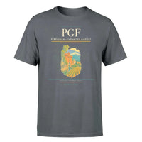 Thumbnail for Perpignan–Rivesaltes Airport (PGF) T-Shirt single-side front print in Gray | perpignanrivesaltes-airport-pgf-double-side-t-shirt