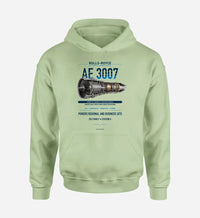 Thumbnail for AE 3007 design on light green hoodie single side