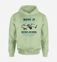 Thumbnail for DJI Mavic 3 Thermal design on light green hoodie single side