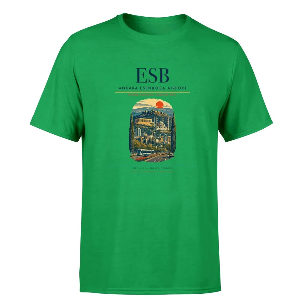Ankara Airport (ESB) Premium T-Shirt Green