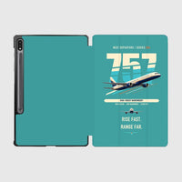 Thumbnail for Boeing 757-200 design on turquoise samsung tablet tablet case