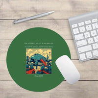 Thumbnail for VINTAGE G4453 - The Veteran's Last Walkaround - Designed Mouse Pads design on green round