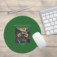 Thumbnail for VINTAGE G4323 - The Bicycle Shop Wings - Designed Mouse Pads design on green round
