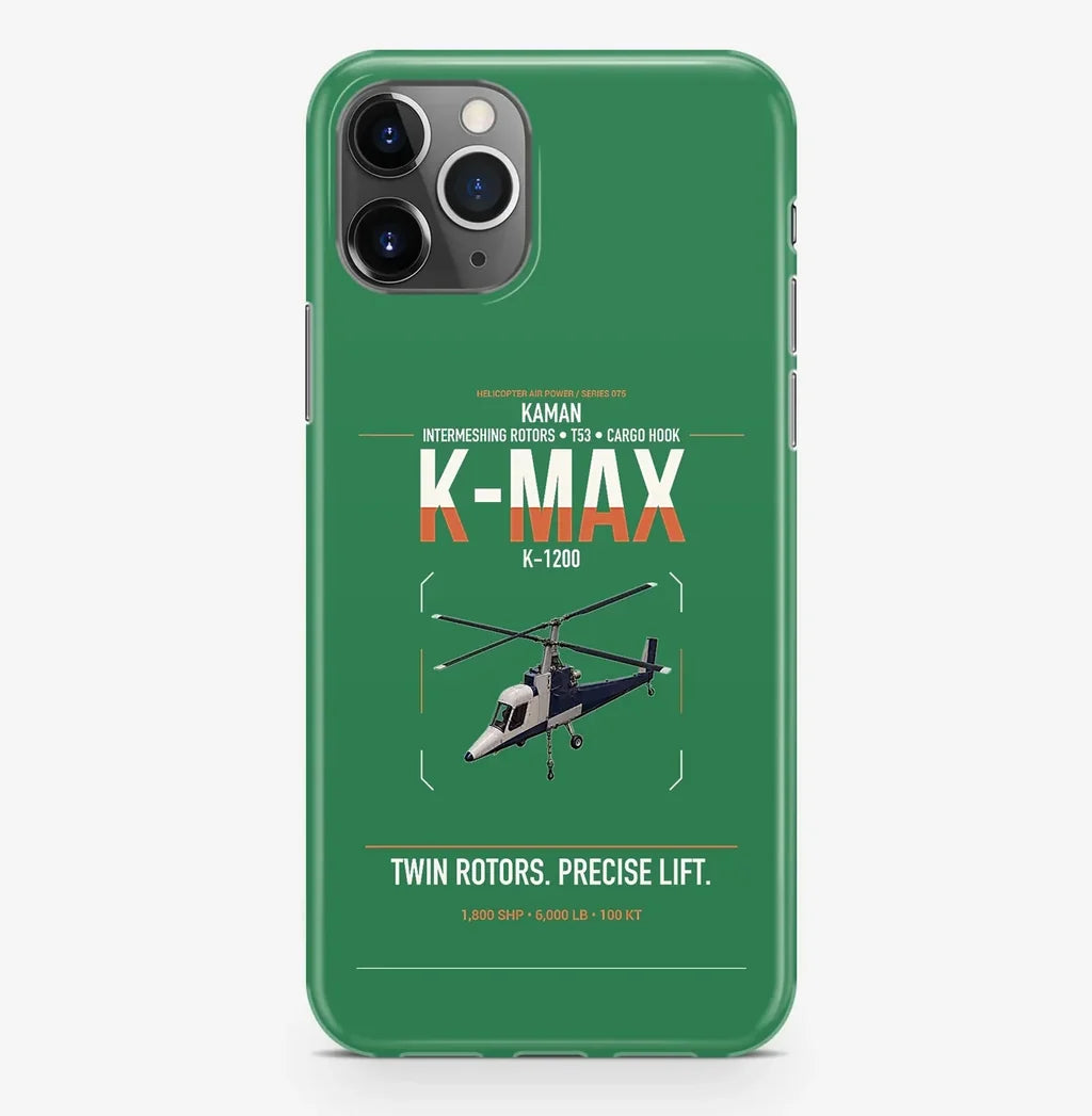 Kaman K-1200 K-MAX design on green magsafe iphone case, for iPhone Pro Max