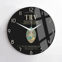 Thumbnail for Thiruvananthapuram International Airport TRV Wall-Clock No-Frame - Black