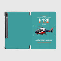 Thumbnail for Airbus H130 design on turquoise samsung tablet tablet case