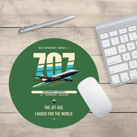 Thumbnail for Boeing 707-320C design on green round mouse pad