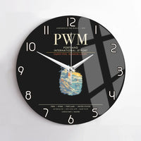 Thumbnail for Portland International Jetport PWM Wall-Clock No-Frame - Black