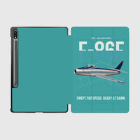 Thumbnail for F-86F Sabre design on turquoise samsung tablet tablet case