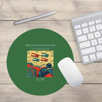 Thumbnail for VINTAGE G4444 - The Four Fours Flight - Designed Mouse Pads design on green round