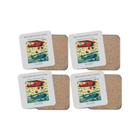 Thumbnail for The Endurance Clock - Designed Coasters design on light gray 4-pieces-set