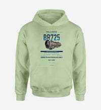 Thumbnail for BR725 design on light green hoodie single side