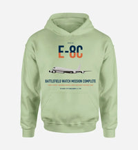 Thumbnail for E-8C Joint STARS design on light green double-side hoodie, single-side print
