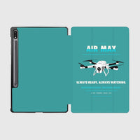 Thumbnail for Percepto Air Max design on turquoise samsung tablet tablet case