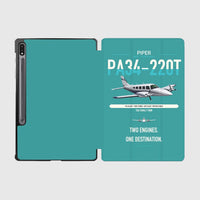 Thumbnail for Piper PA-34-220T Seneca V design on turquoise samsung tablet tablet case