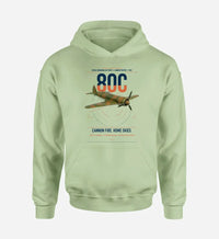 Thumbnail for IAR 80C design on light green double-side hoodie, single-side print