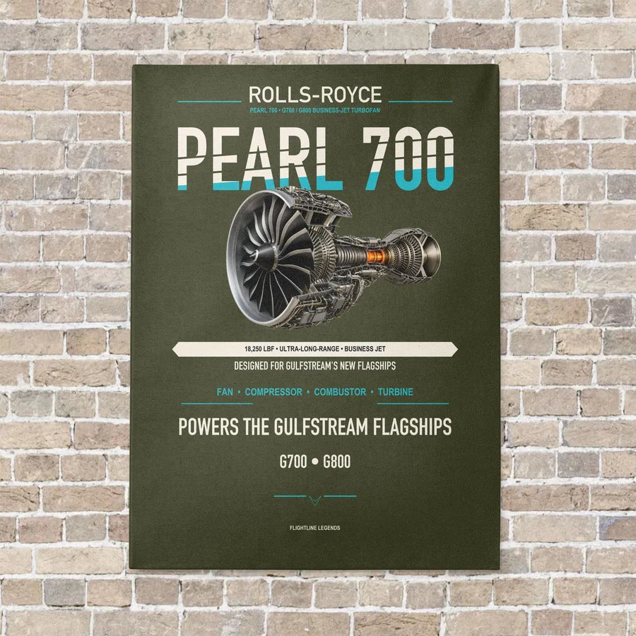 PEARL 700 vertical canvas print - no frame - green army background