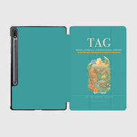 Thumbnail for Bohol-Panglao International Airport (TAG) design on turquoise samsung tablet tablet case