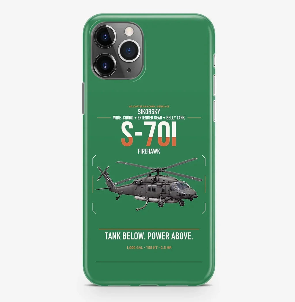 Sikorsky S-70i FIREHAWK design on green magsafe iphone case, for iPhone Pro Max