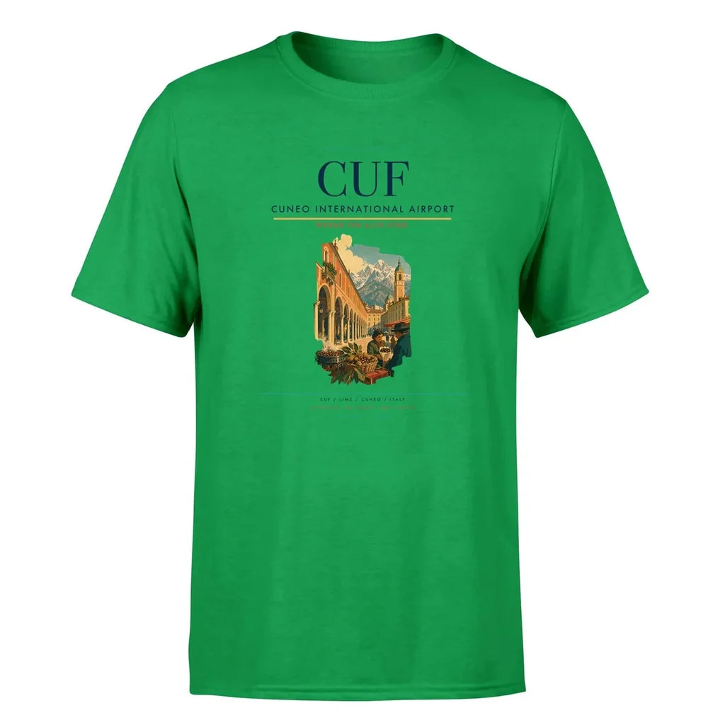 Cuneo Airport (CUF) Premium T-Shirt Green