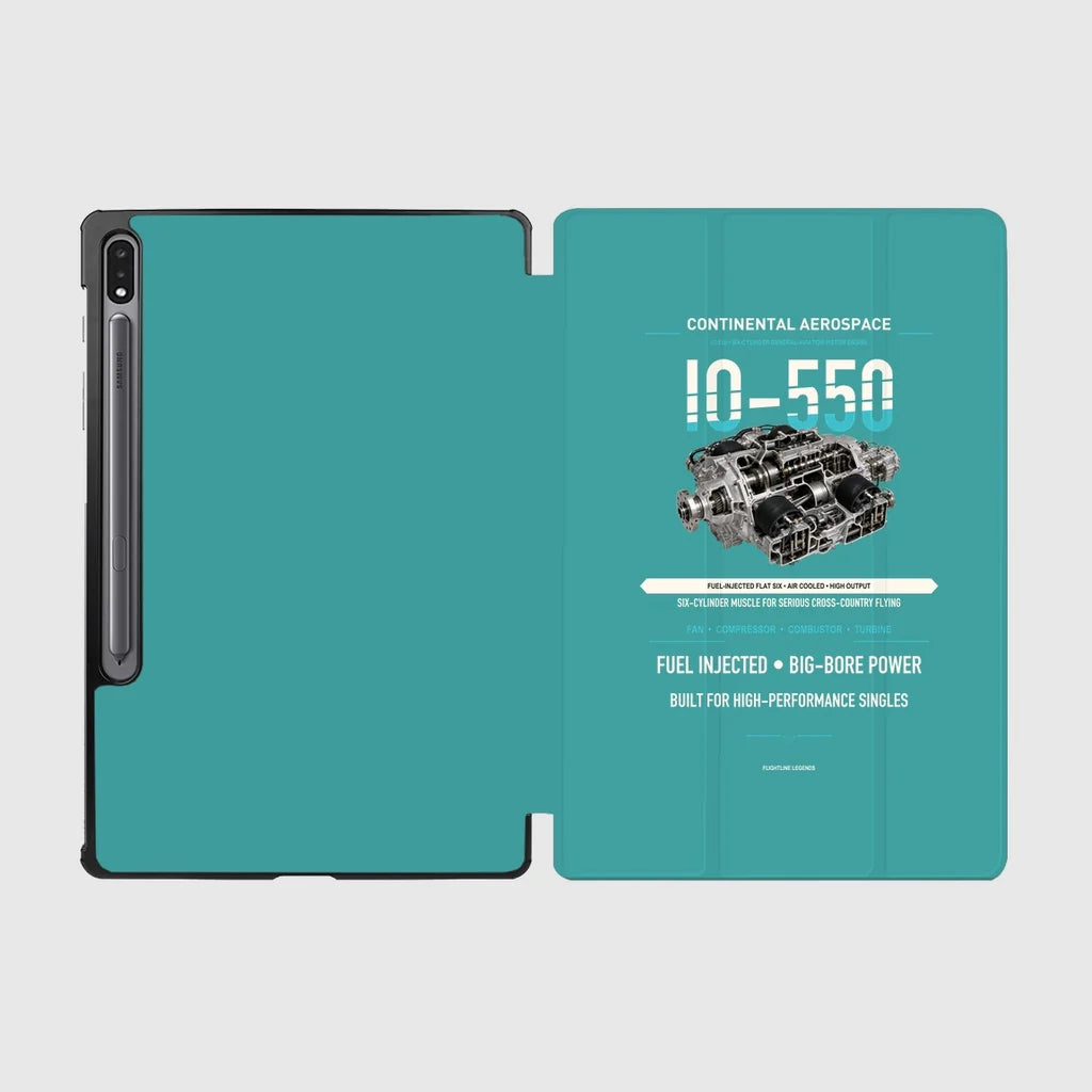 IO-550 design on turquoise samsung tablet tablet case