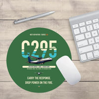 Thumbnail for Airbus C295 Firefighter design on green round mouse pad