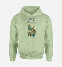 Thumbnail for Jyväskylä Airport (JYV) design on light green hoodie single-side print