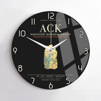 Thumbnail for Nantucket Memorial Airport ACK Wall-Clock No-Frame - Black