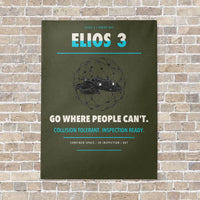 Thumbnail for Flyability Elios 3 vertical canvas print - no frame - green army background