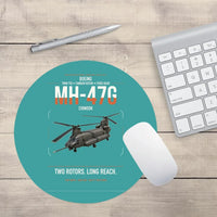 Thumbnail for Boeing MH-47G Chinook design on turquoise round mouse pad