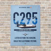 Thumbnail for Airbus C295 SIGINT vertical canvas print - no frame - light blue background