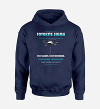 Thumbnail for Fotokite Sigma design on navy blue hoodie single side