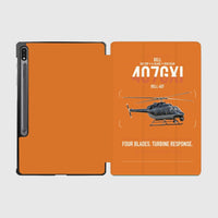Thumbnail for Bell 407GXi design on orange samsung tablet tablet case