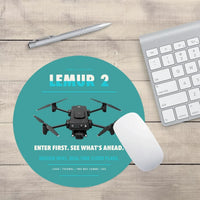 Thumbnail for BRINC LEMUR 2 design on turquoise round mouse pad