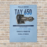 Thumbnail for TAY 650 vertical canvas print - no frame - light blue background
