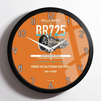Thumbnail for BR725 design on orange framed wall clock