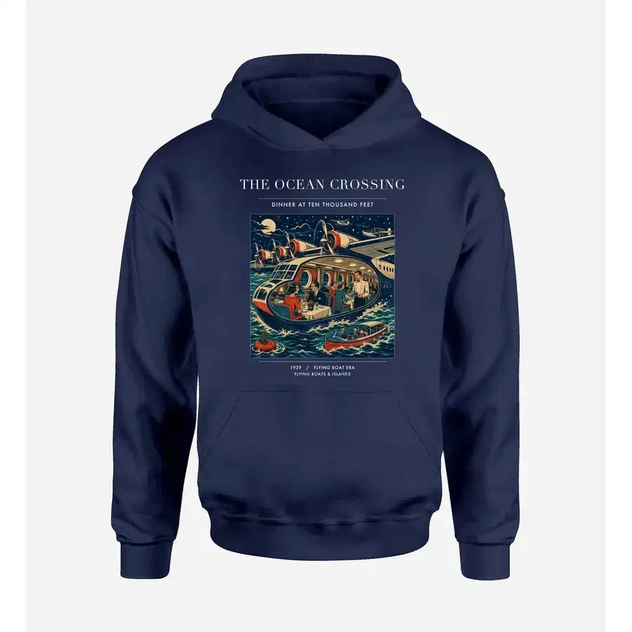 VINTAGE G4058 - The Ocean Crossing - Premium Hoodie design on navyblue premium
