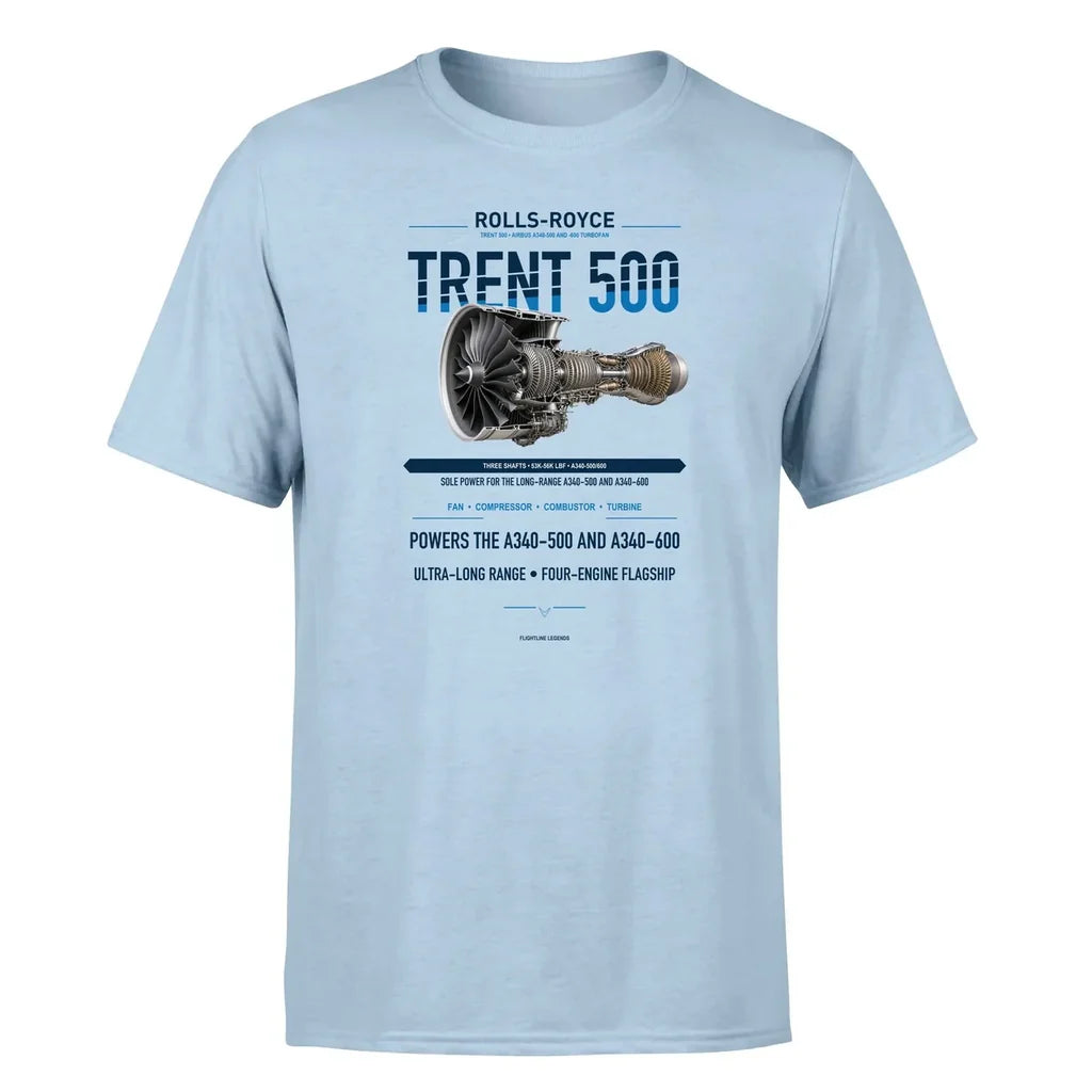 TRENT 500 design on light blue single side