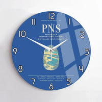 Thumbnail for Pensacola International Airport PNS Wall-Clock No-Frame - Blue