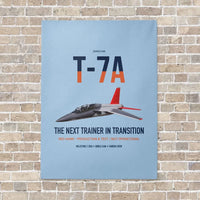 Thumbnail for T-7A Red Hawk vertical canvas print - no frame - light blue background