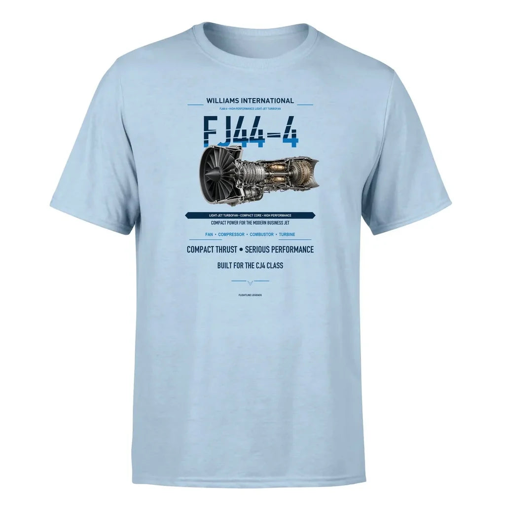 FJ44-4 design on light blue single side