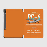 Thumbnail for Pilatus PC-6 Porter design on orange samsung tablet tablet case